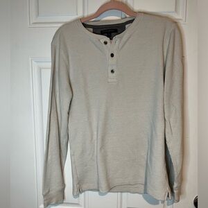 Banana Republic Waffle knit Long Sleeve Henley Shirt